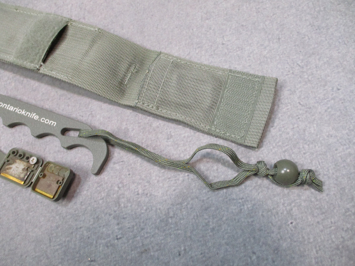 Ontario Knife USGI Model 1 Strap Cutter Rescue Hook Foliage Green w/ Spares