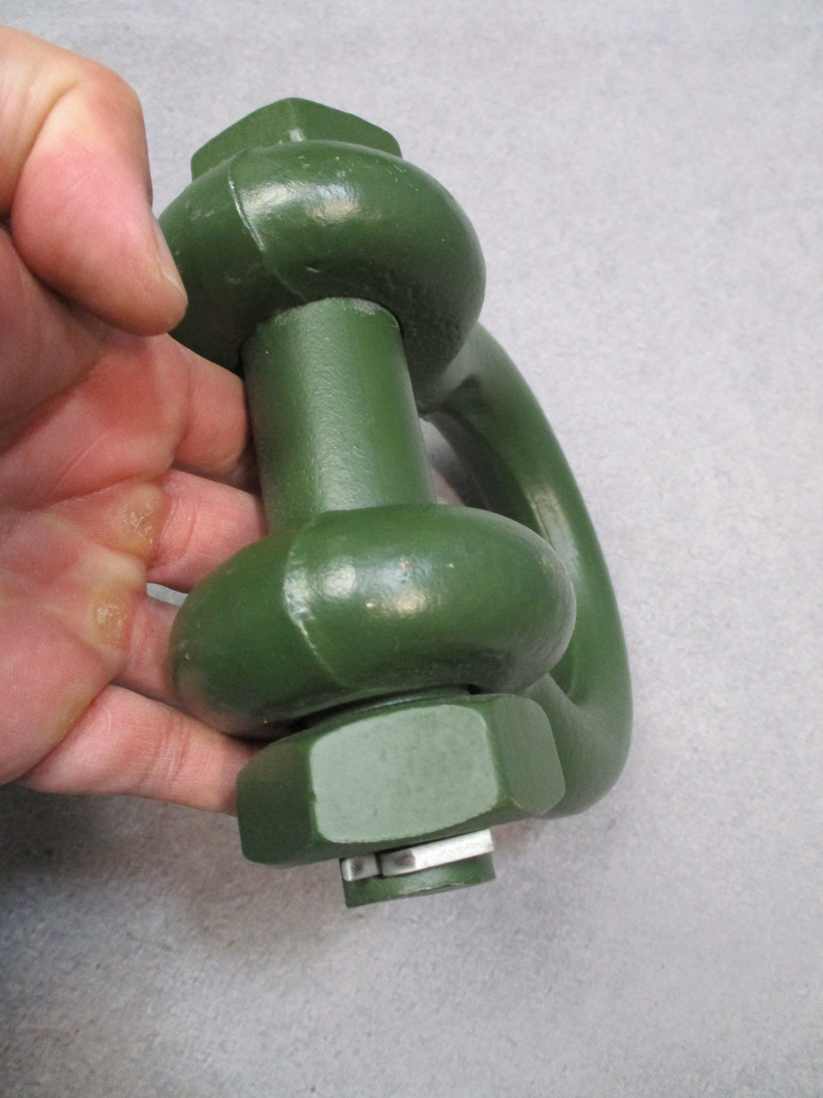 USGI Military Vehicle Shackle OD Green WLL 9.5 Ton DM 1-1/8 Screw Pin