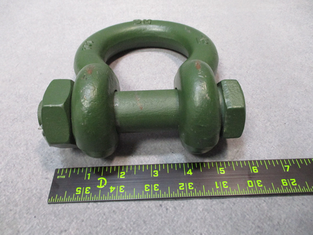 USGI Military Vehicle Shackle OD Green WLL 9.5 Ton DM 1-1/8 Screw Pin