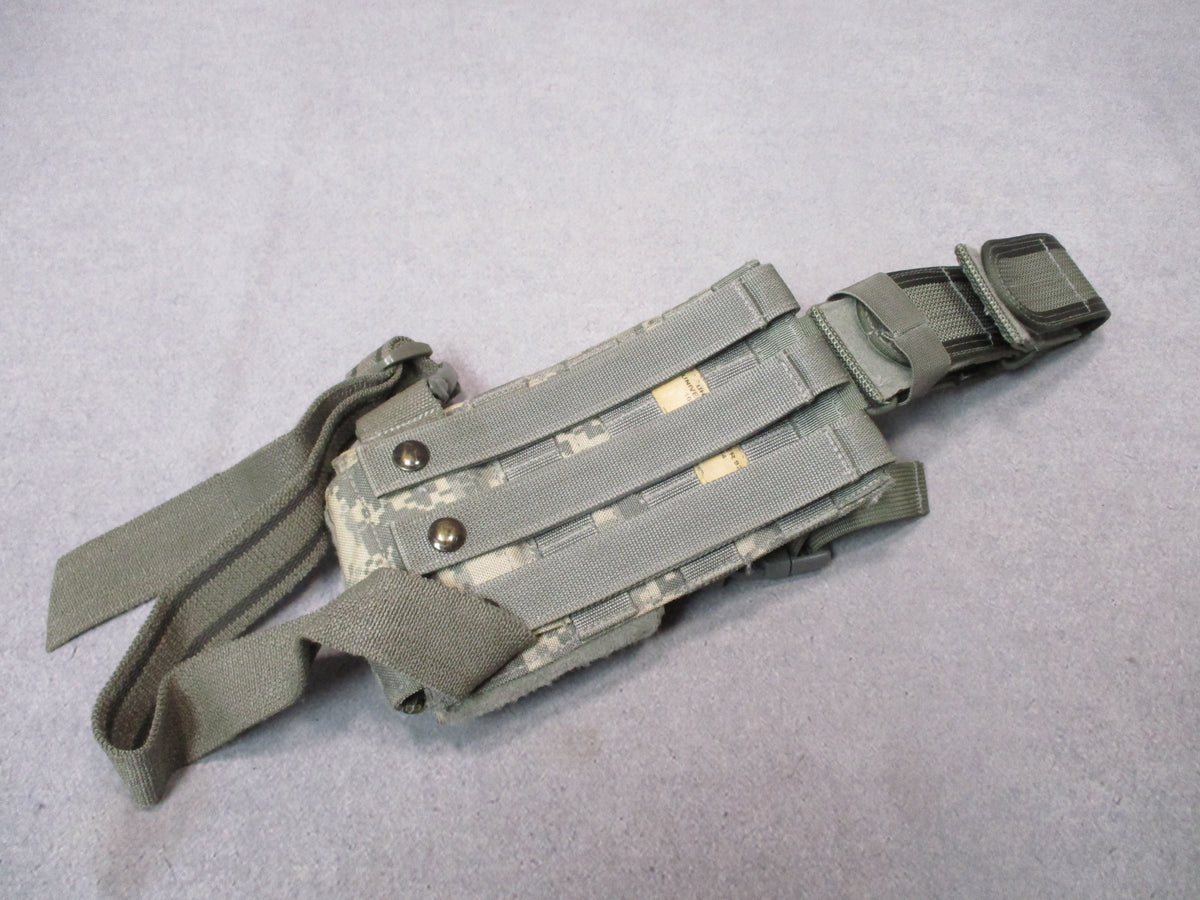 Eagle Industries UH-92F UCP universal drop leg holster with MOLLE attachment and ambidextrous design for military gear.