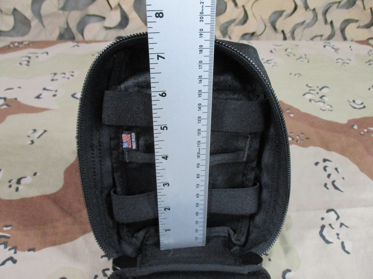Tactical Medical Solutions Black Drop Leg IFAK Medical Pouch Empty Used