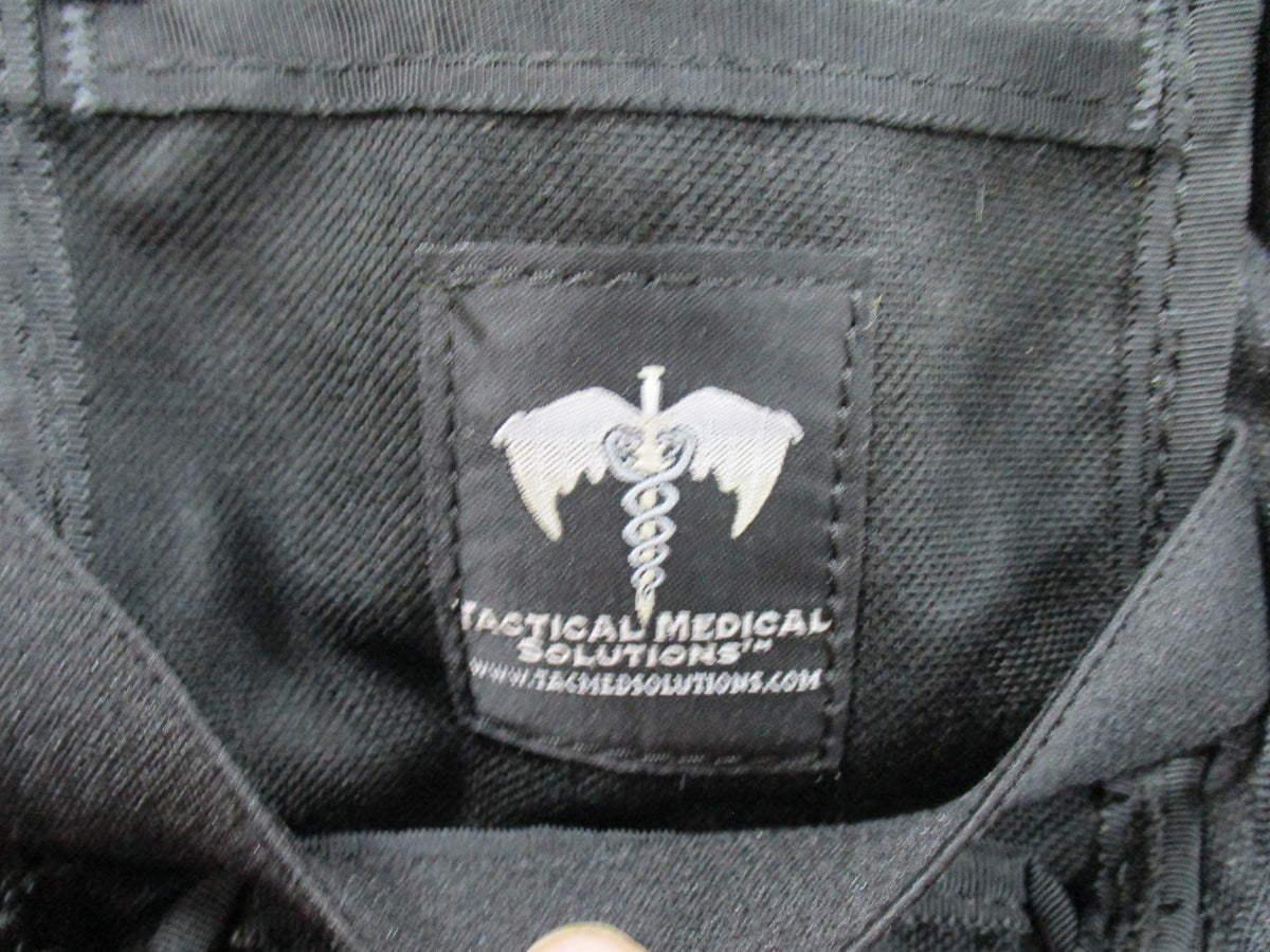 Tactical Medical Solutions Black Drop Leg IFAK Medical Pouch Empty Used