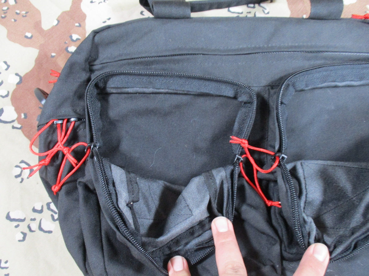 Black Tactical Range Bag EDC Concealed Carry Utility Organizer Multi Pocket Used