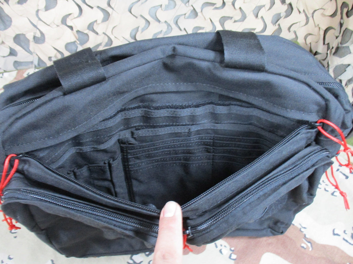 Black Tactical Range Bag EDC Concealed Carry Utility Organizer Multi Pocket Used