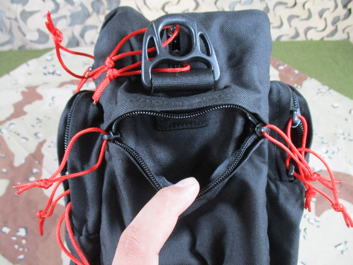 Black Tactical Range Bag EDC Concealed Carry Utility Organizer Multi Pocket Used