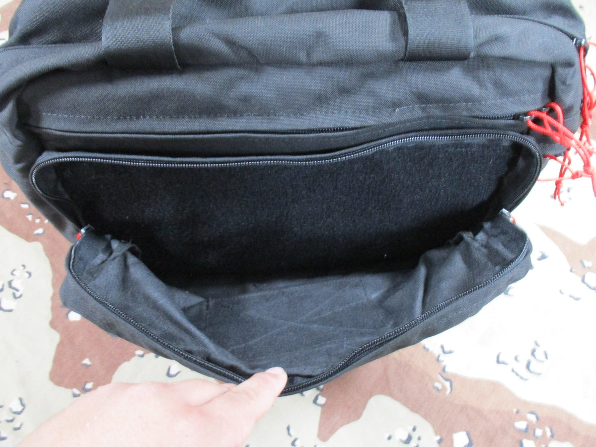 Black Tactical Range Bag EDC Concealed Carry Utility Organizer Multi Pocket Used