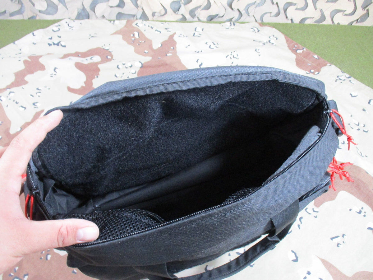 Black Tactical Range Bag EDC Concealed Carry Utility Organizer Multi Pocket Used