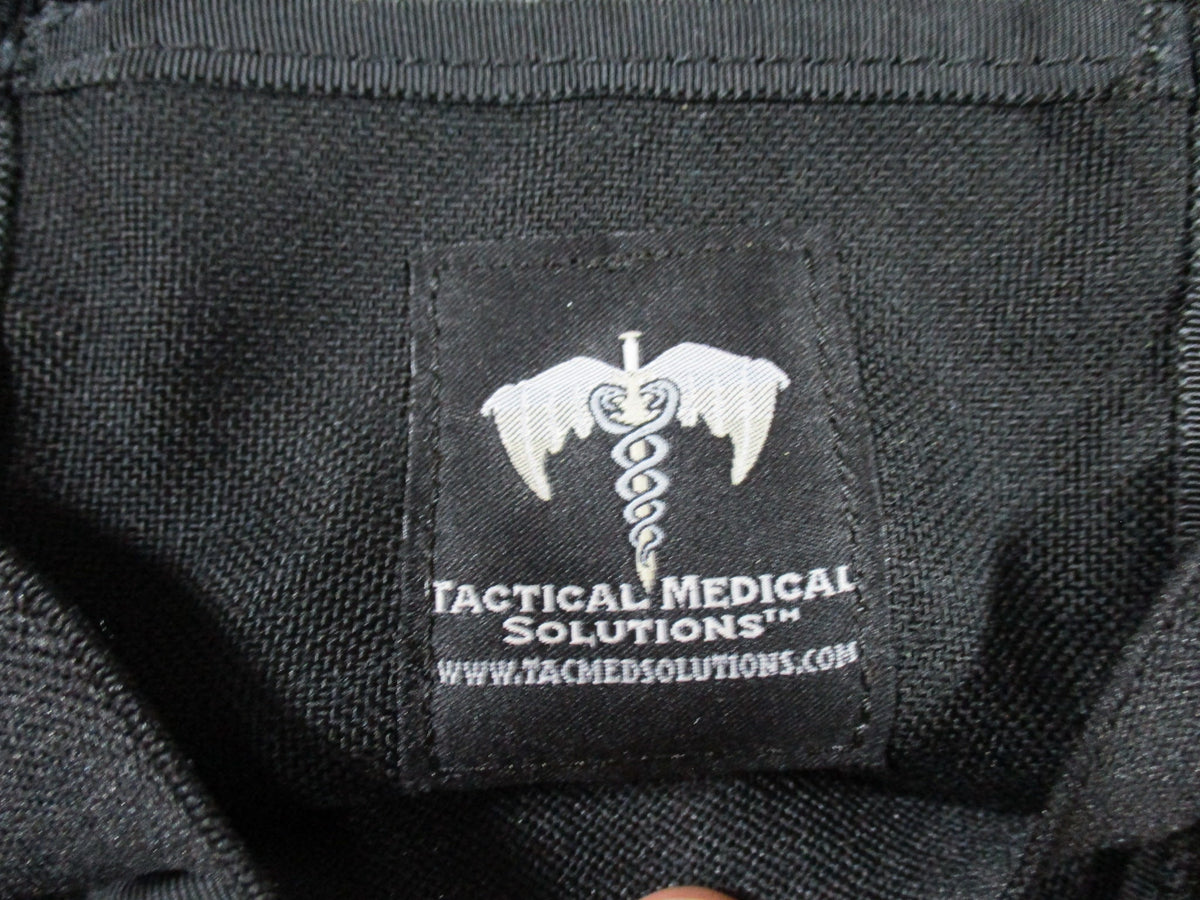Tactical Medical Solutions Black Drop Leg IFAK Medical Pouch Empty Used