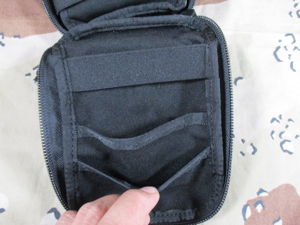 Tactical Medical Solutions Black Drop Leg IFAK Medical Pouch Empty Used