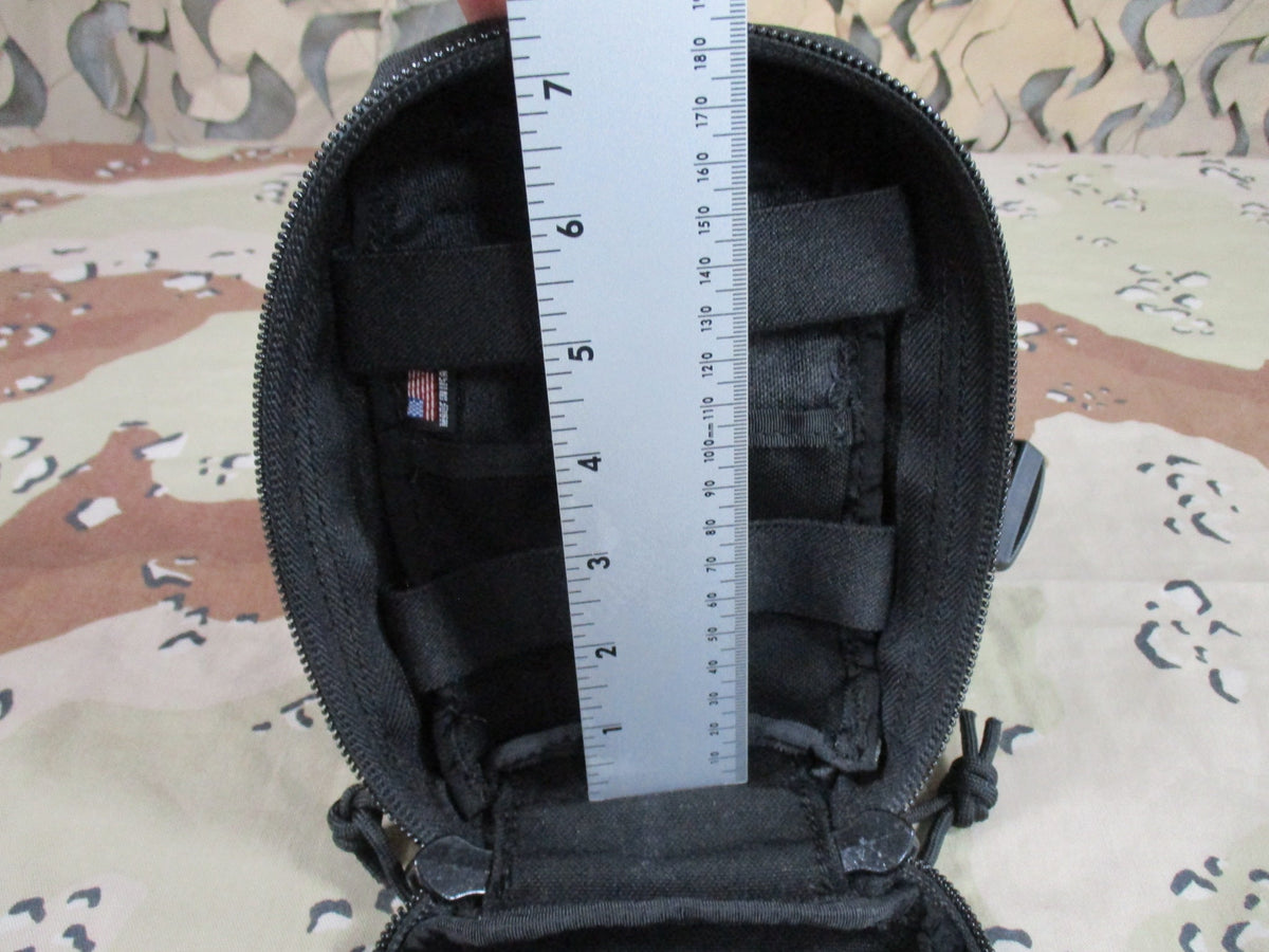 Tactical Medical Solutions Black Drop Leg IFAK Medical Pouch Empty Used