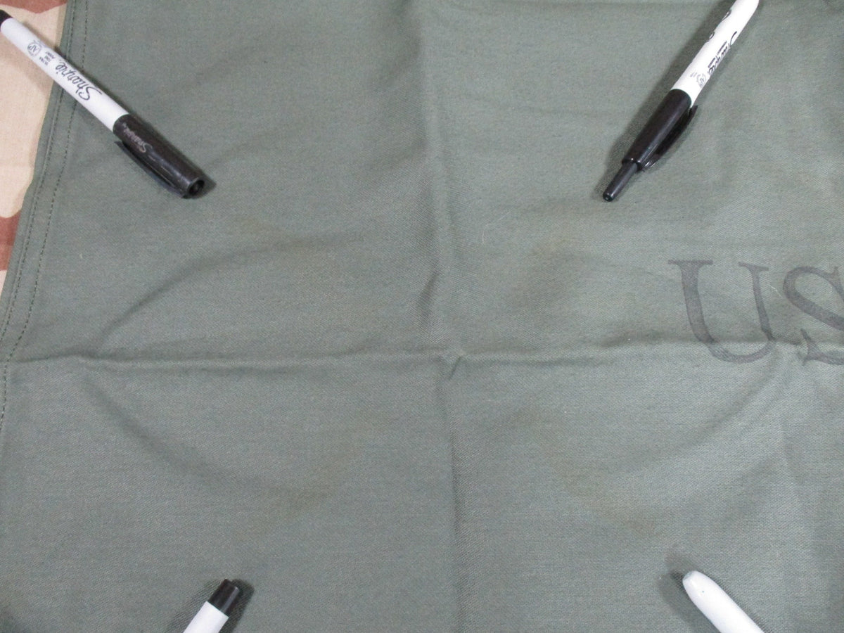 USGI OD Green Drawstring Laundry Barracks Bag NSN 8465-00-530-3692 Storage Marks