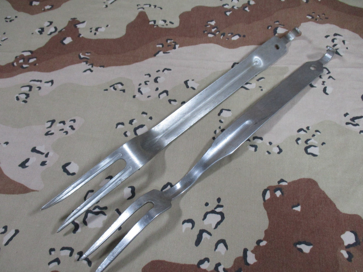 USGI Military Mess Hall Meat Serving Forks Set of 2 U.S. NASH Field Kitchen