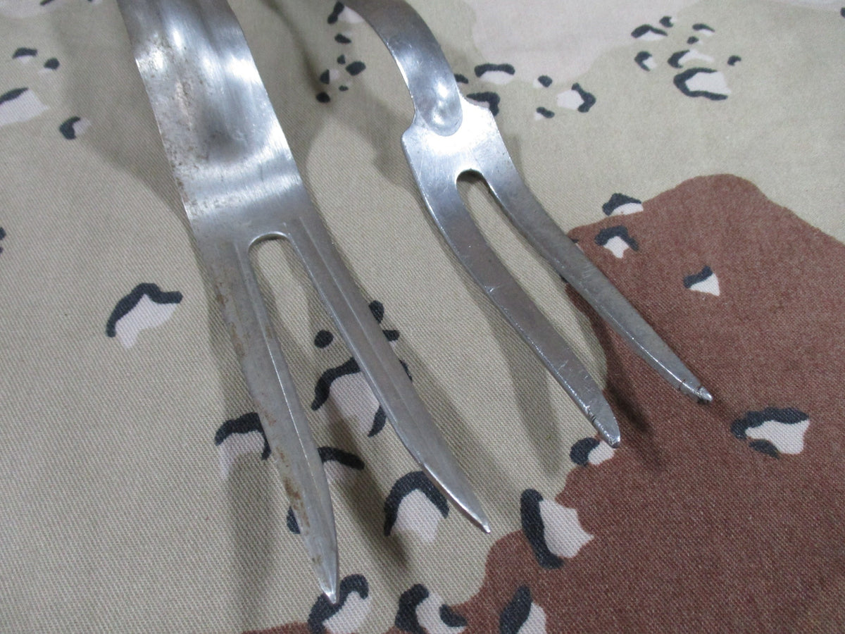 USGI Military Mess Hall Meat Serving Forks Set of 2 U.S. NASH Field Kitchen