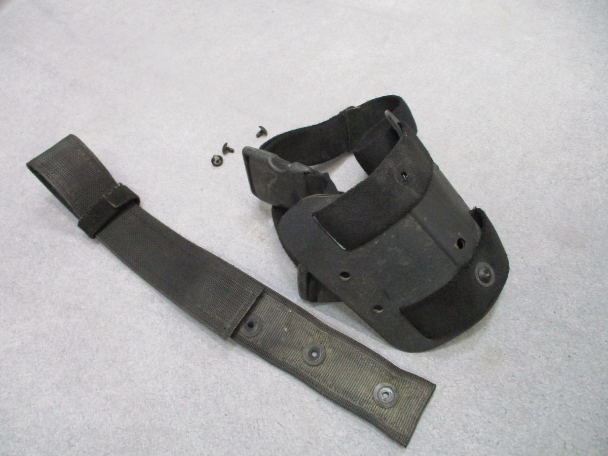 Safariland Black Drop Leg Shroud Double Thigh Strap Platform with 3 Screws