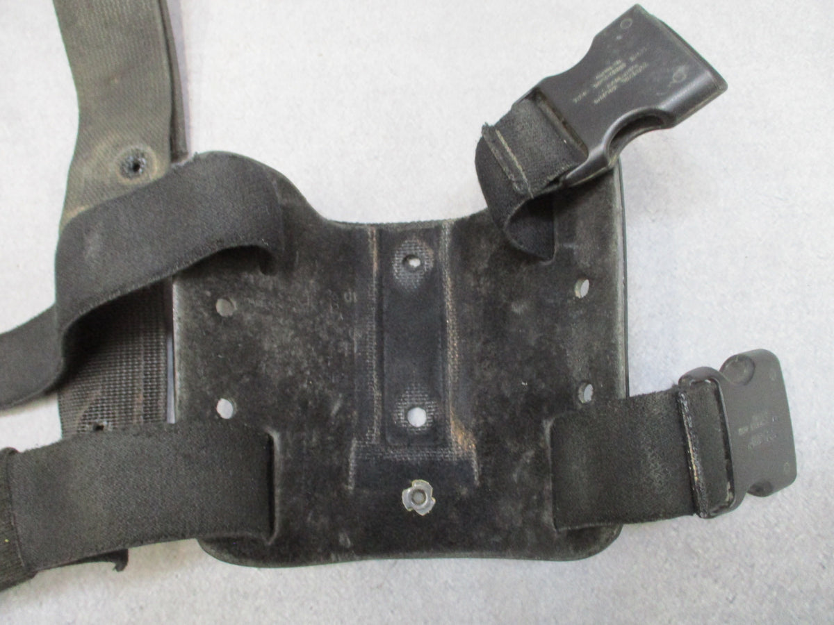Safariland Black Drop Leg Shroud Double Thigh Strap Platform with 3 Screws