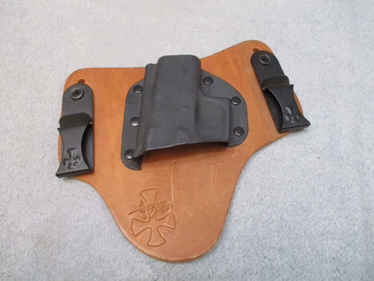 CrossBreed SuperTuck IWB Holster RH Founders Leather Black Kydex See Fit Notes