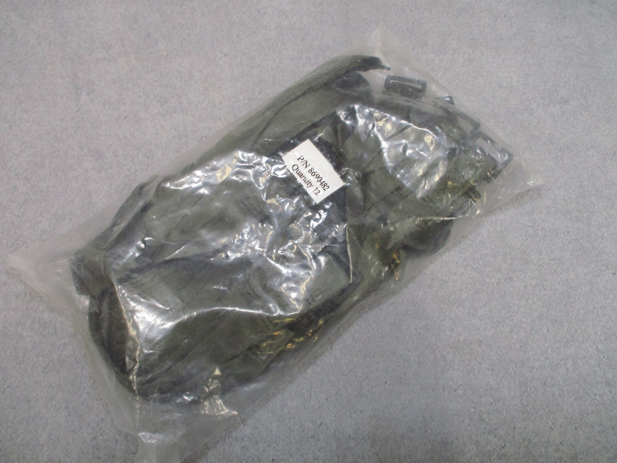 12 Pack Military Webbing Straps 1 x 65 in Olive Drab Metal Buckle 8690482