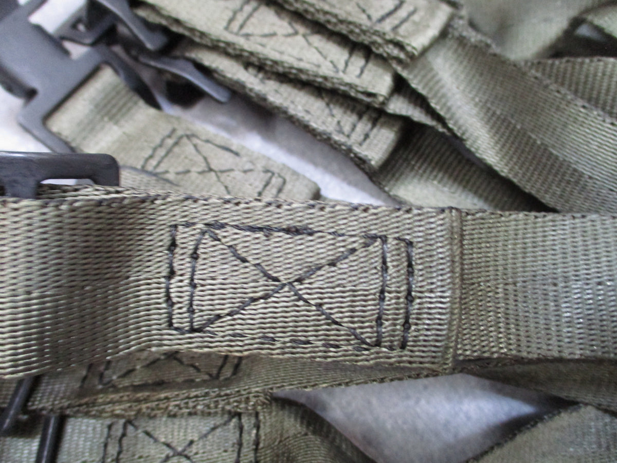 12 Pack Military Webbing Straps 1 x 65 in Olive Drab Metal Buckle 8690482