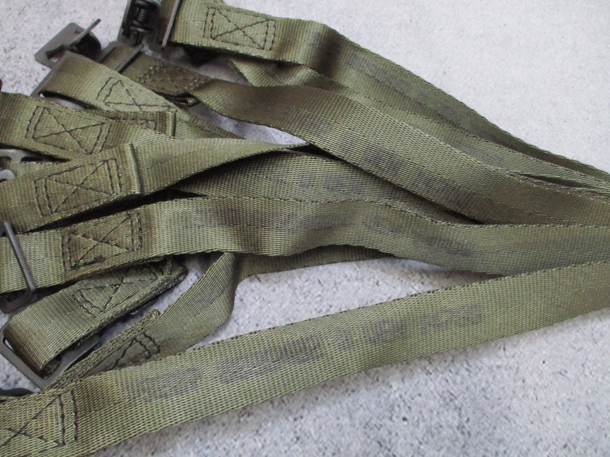 12 Pack Military Webbing Straps 1 x 65 in Olive Drab Metal Buckle 8690482