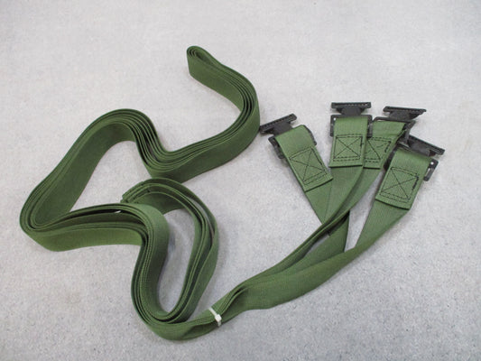 4 Pack Military Webbing Straps 1.5 x 84 in Olive Drab Metal Buckle 8690535