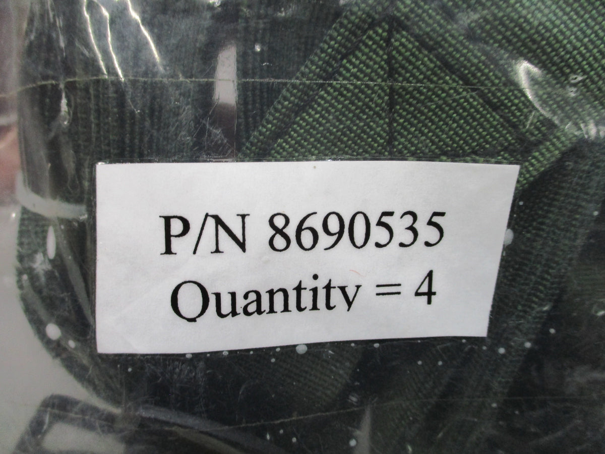 4 Pack Military Webbing Straps 1.5 x 84 in Olive Drab Metal Buckle 8690535