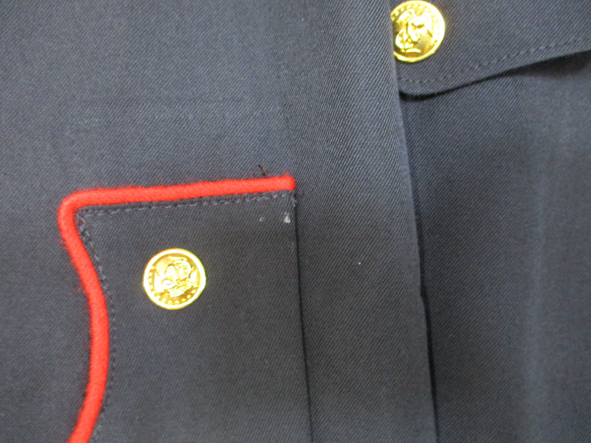 USMC Dress Blue Coat 41L Crown Clothing Poly Wool Marine Corps Uniform Jacket