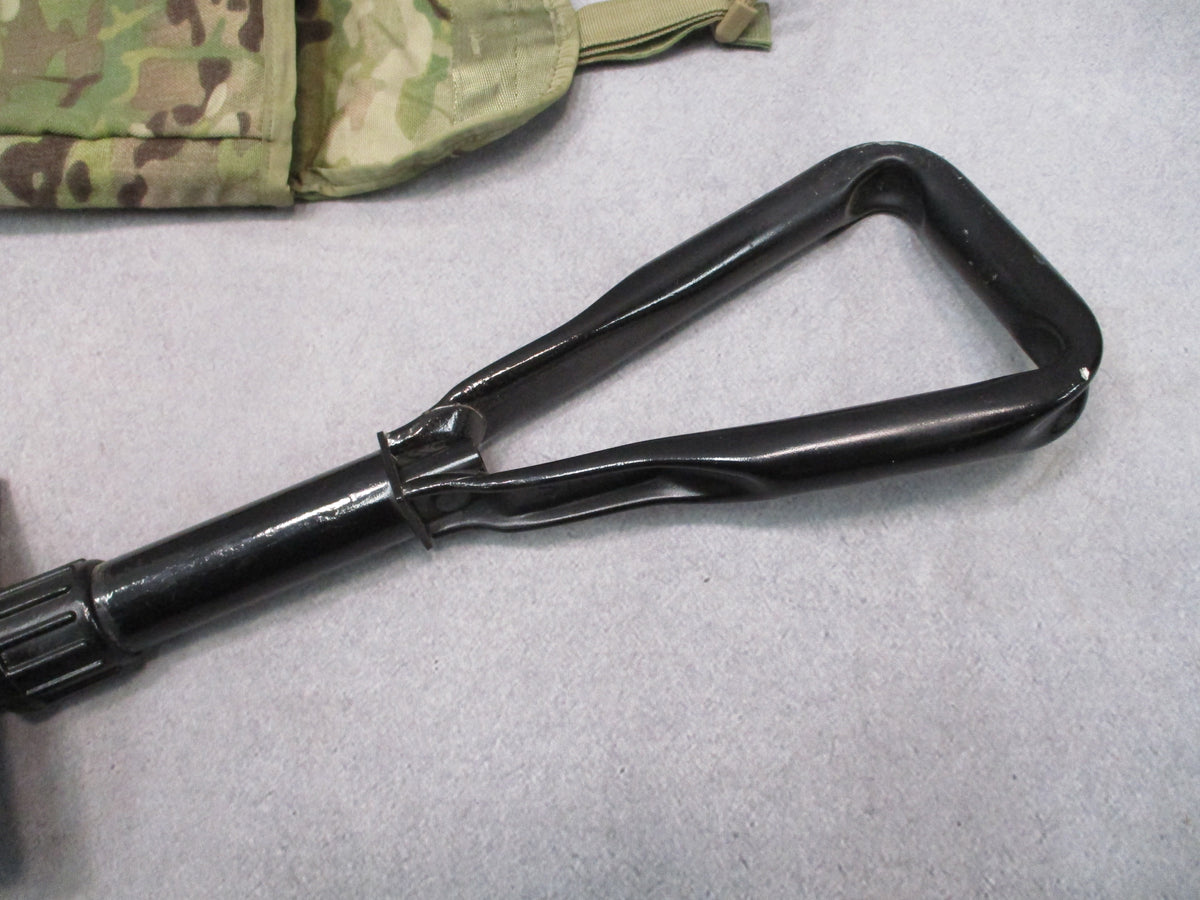 USGI Ames 1985 Folding Entrenching Tool E-Tool Shovel w MultiCam MOLLE II Pouch