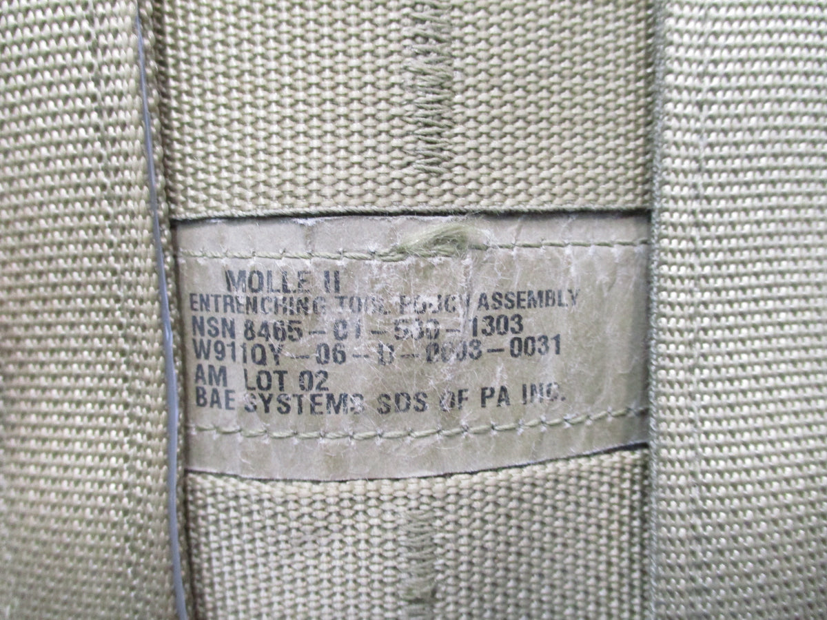 USGI Ames 1985 Folding Entrenching Tool E-Tool Shovel w MultiCam MOLLE II Pouch