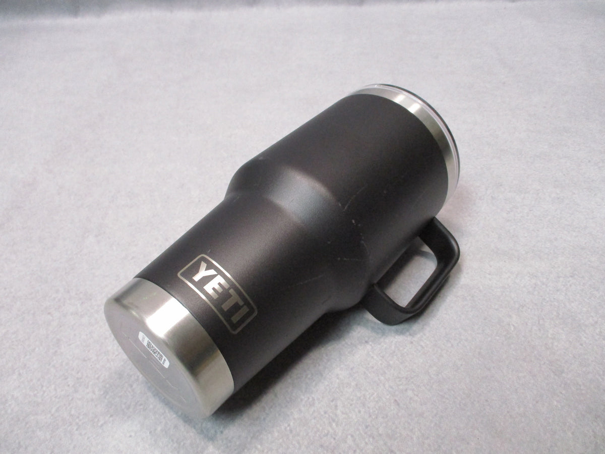 YETI Rambler 35 oz Black Handle Mug MagSlider Lid Theseus Engraved