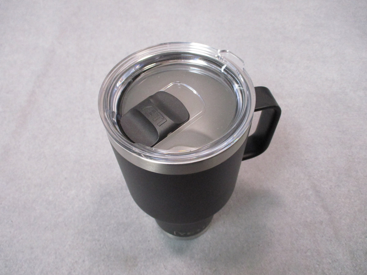 YETI Rambler 35 oz Black Handle Mug MagSlider Lid Theseus Engraved