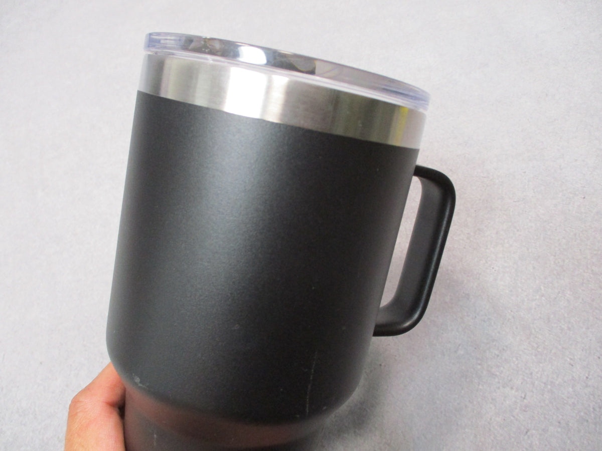 YETI Rambler 35 oz Black Handle Mug MagSlider Lid Theseus Engraved