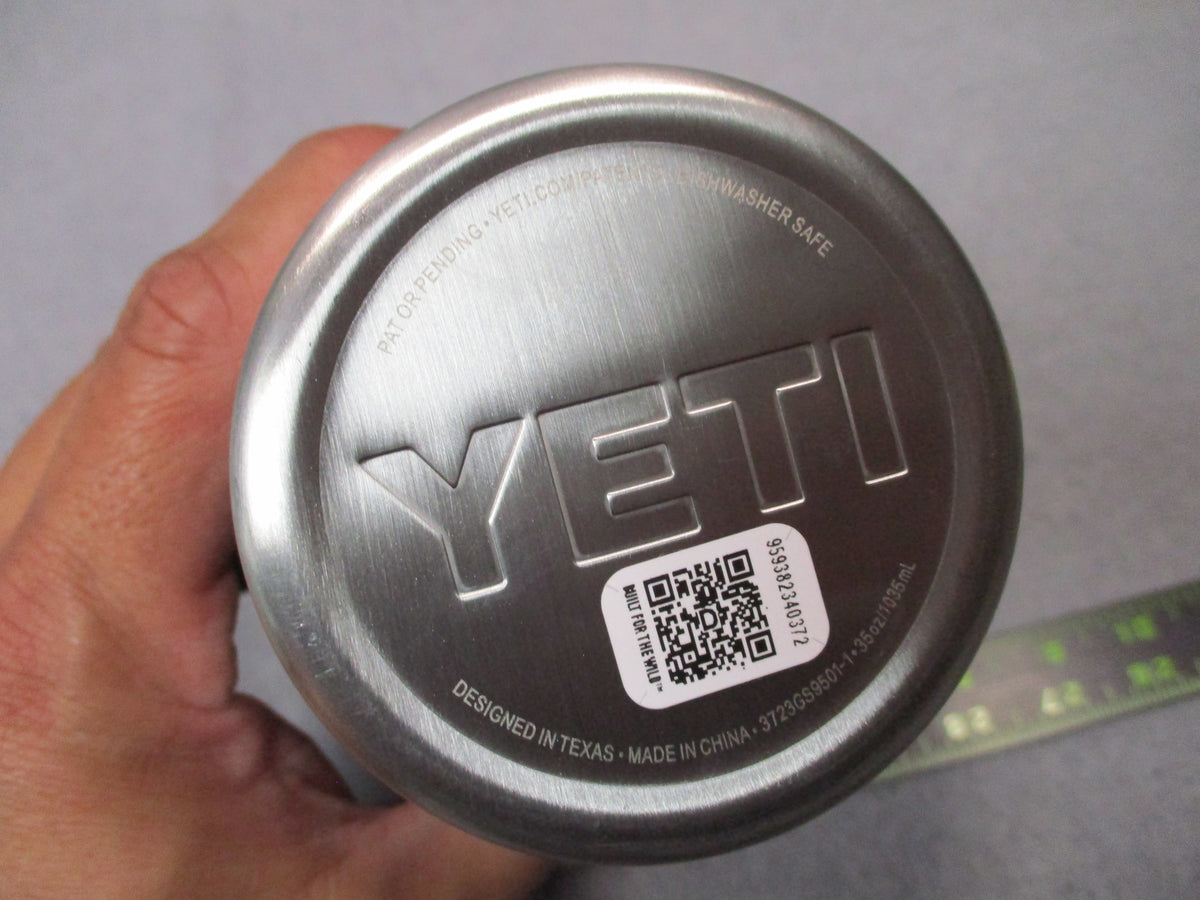 YETI Rambler 35 oz Black Handle Mug MagSlider Lid Theseus Engraved