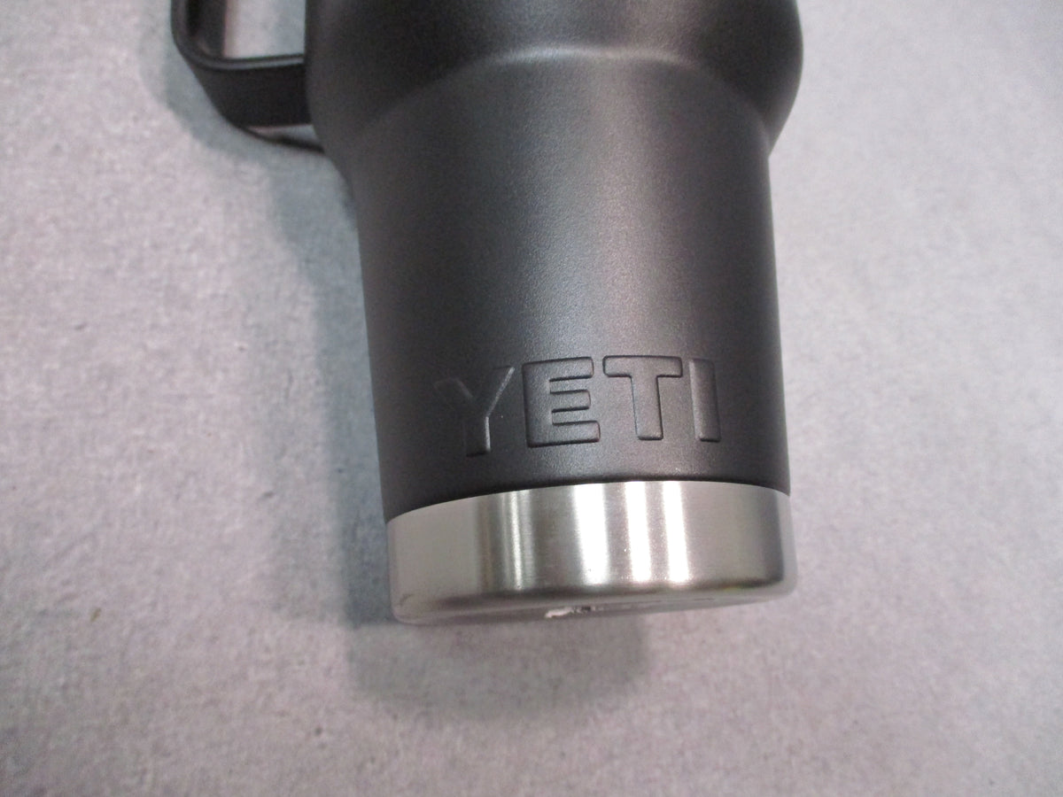 YETI Rambler 35 oz Black Handle Mug MagSlider Lid Theseus Engraved