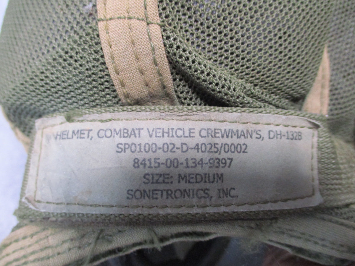 USGI Sonetronics DH-132B CVC Helmet Comms Medium NSN 8415-00-134-9897
