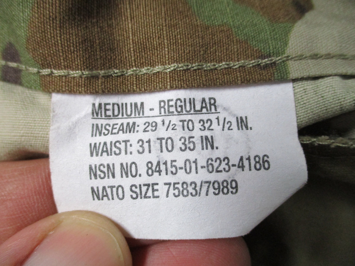 USGI Army Combat Uniform OCP Scorpion Coat Trousers Set Medium Regular NWT