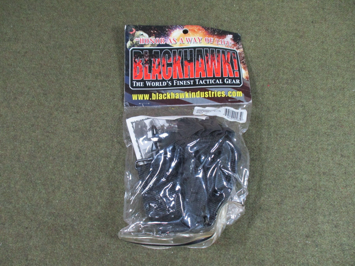 BLACKHAWK 43SS15BK Shotgun Shell Sling 15 Shell Black Nylon NOS