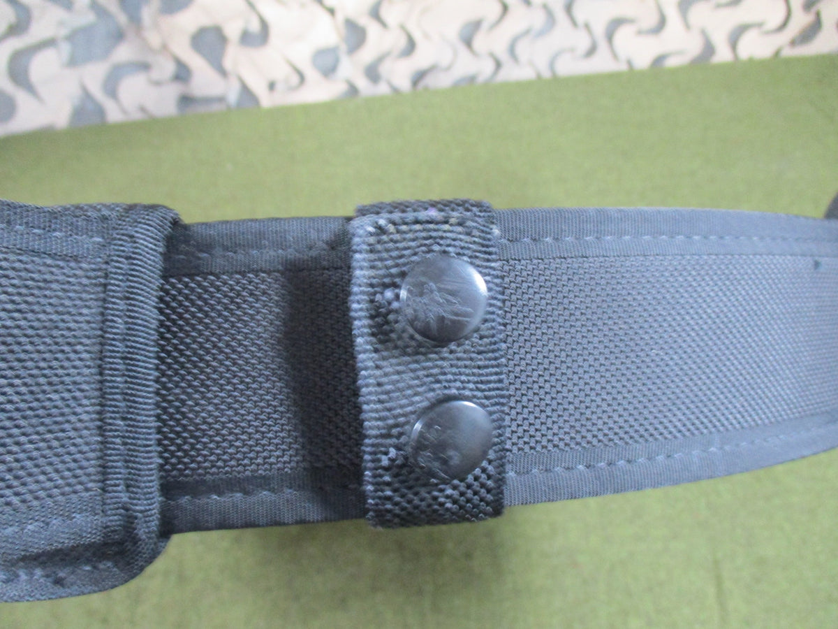 Bianchi Duty Belt Set Black Nylon Approx XL 49in Mag Cuff Radio Baton Holders