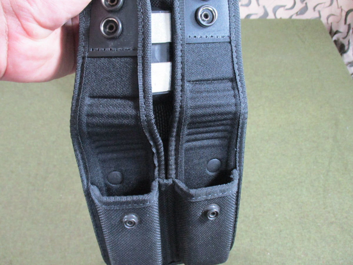 Bianchi Duty Belt Set Black Nylon Approx XL 49in Mag Cuff Radio Baton Holders