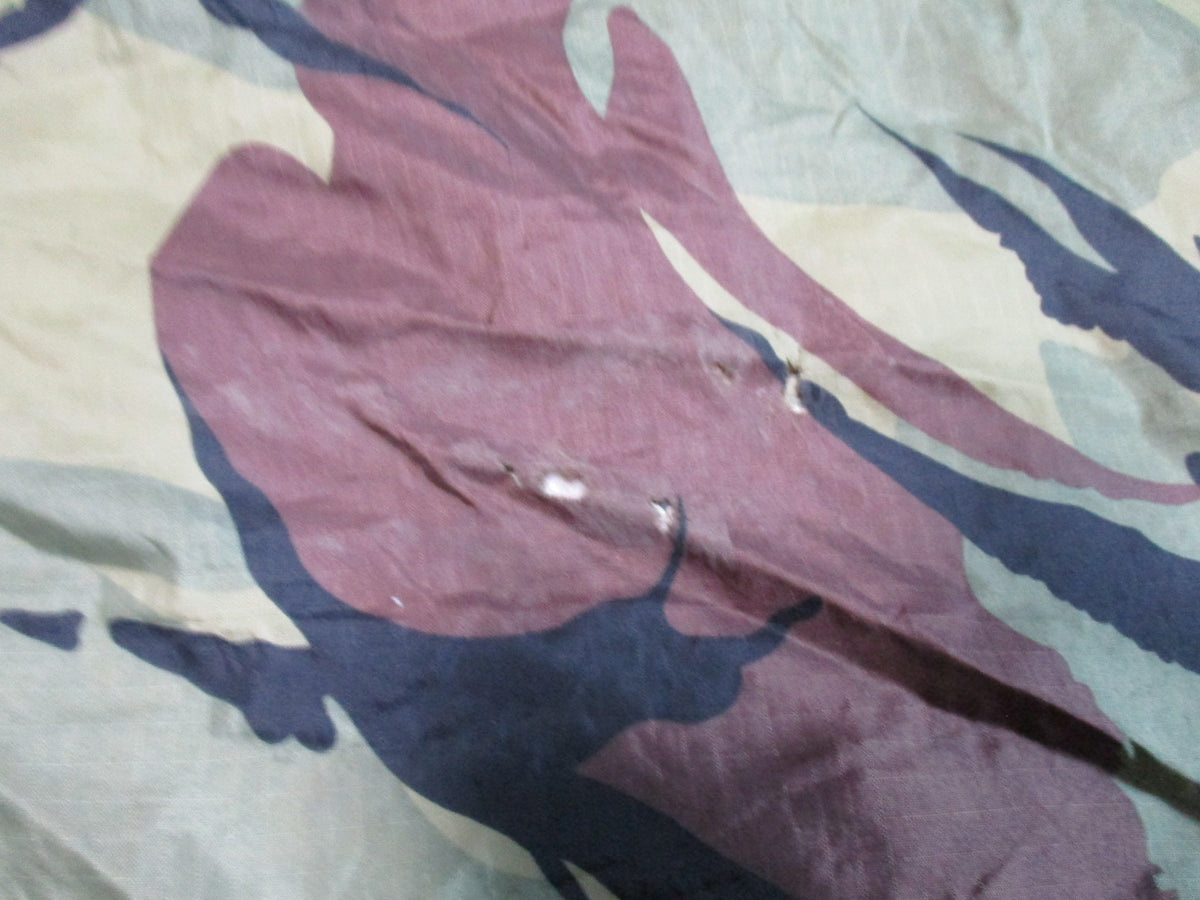 British Military DPM Basha Tarp Shelter Bivy w 4 Cord Bundles Used Good - Centex Military Gear