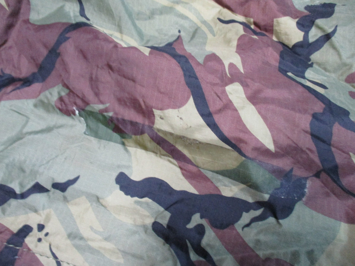 British Military DPM Basha Tarp Shelter Bivy w 4 Cord Bundles Used Good - Centex Military Gear