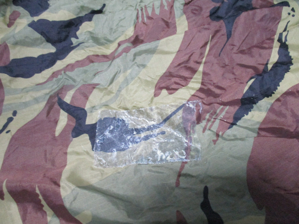 British Military DPM Basha Tarp Shelter Bivy w 4 Cord Bundles Used Good - Centex Military Gear