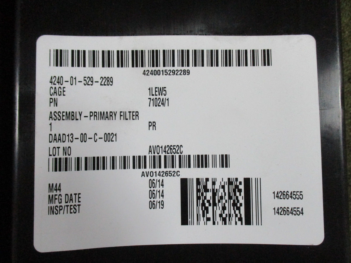 USGI M50 M61 Gas Mask Filter Set 4 NSN 4240-01-529-2289 Sealed 2018/2019