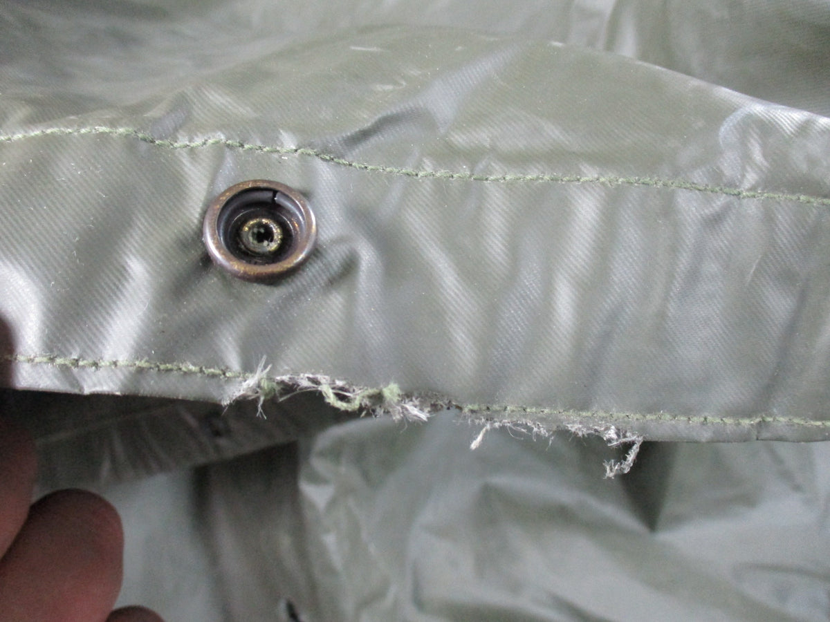 USGI Vietnam War OD Green Coated Nylon Poncho FSN 8405-290-0550 Vintage