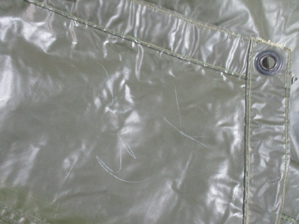 USGI Vietnam War OD Green Coated Nylon Poncho FSN 8405-290-0550 Vintage
