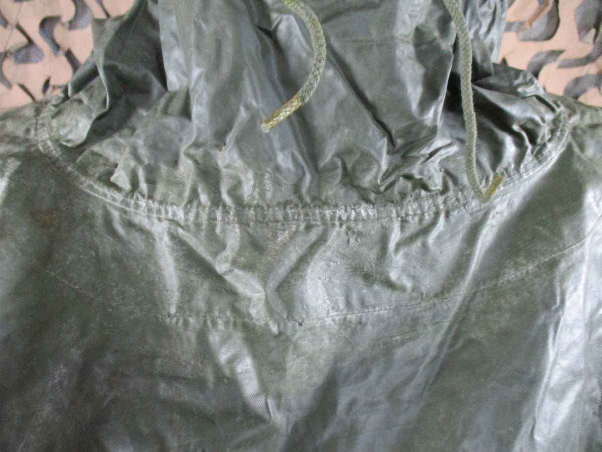 USGI Vietnam War OD Green Coated Nylon Poncho FSN 8405-290-0550 Vintage
