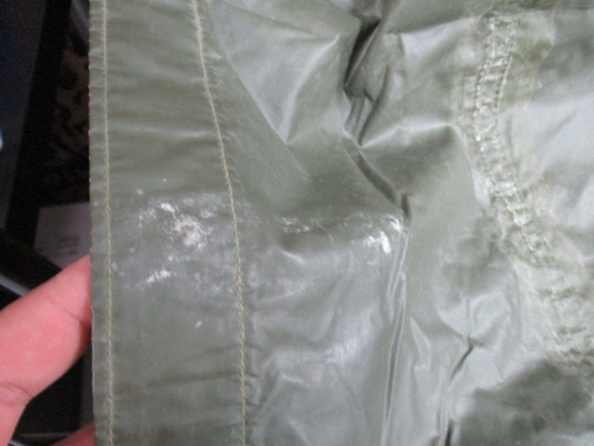 USGI Vietnam War OD Green Coated Nylon Poncho FSN 8405-290-0550 Vintage