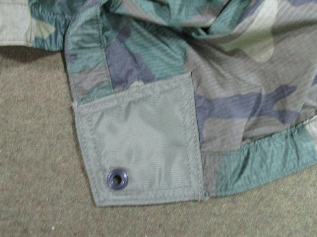 USGI Woodland M81 Military Poncho Rain Cape Shelter Repaired Grommet Used