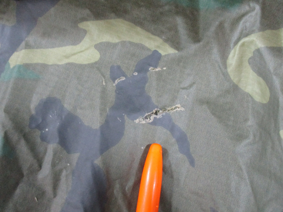 USGI Woodland Poncho + Commercial Woobie Liner Set Used Fair Field Gear