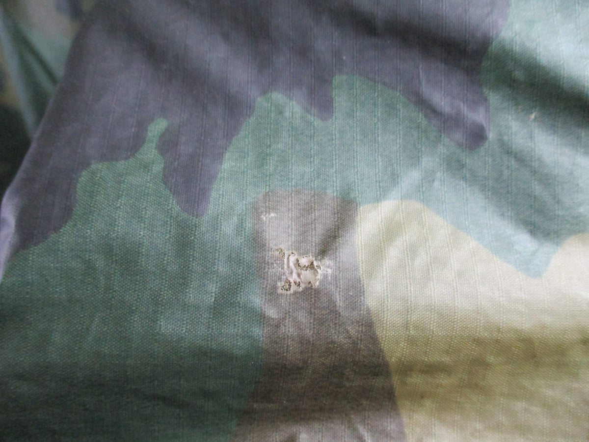 USGI Woodland Poncho + Commercial Woobie Liner Set Used Fair Field Gear
