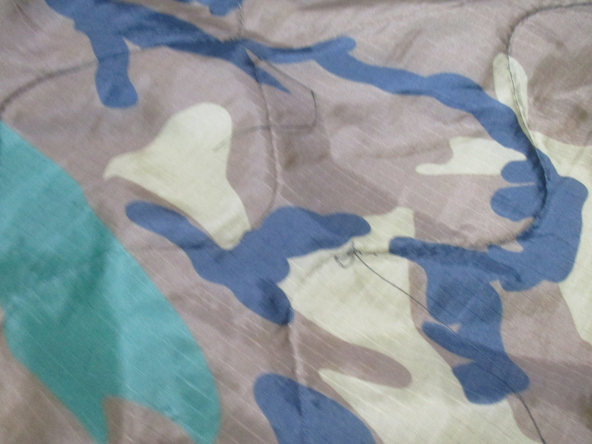 USGI Woodland Poncho + Commercial Woobie Liner Set Used Fair Field Gear